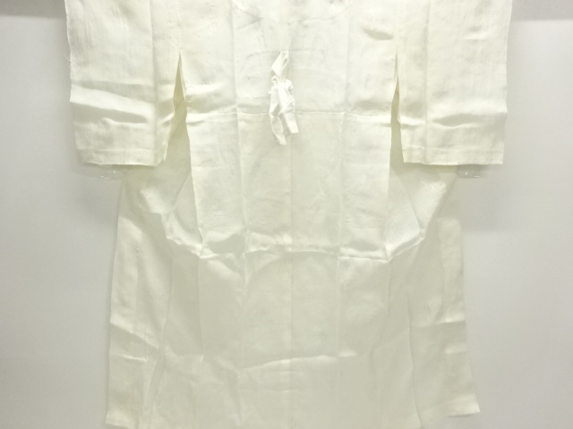 アンティーク　本麻すかし織花模様長襦袢